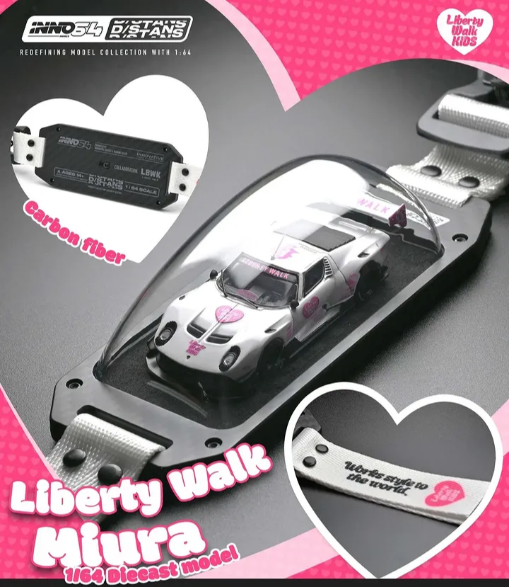 Inno64 LB-Silhouette WORKS Miura GT White/Pink