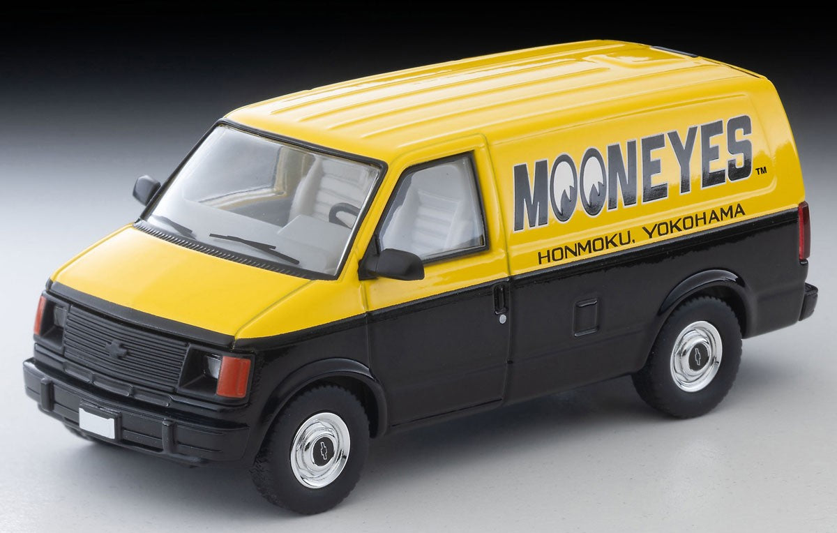 Tomica Limited Vintage 1:64 1994 Chevrolet Astro Van *MOONEYES* Black/Yellow