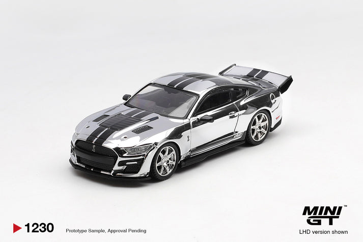 Mini GT 1:64 2020 Shelby GT500 Dragon Snake Concept Chrome Silver (LHD) #1230