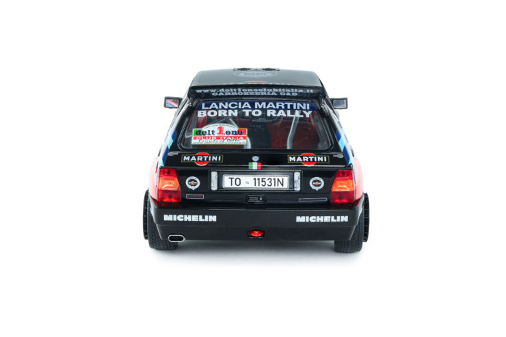 Solido 1:18 Lancia Delta HF Integrale Tribute To Biason Black Sacco Rallye Monte *Damaged Packaging*