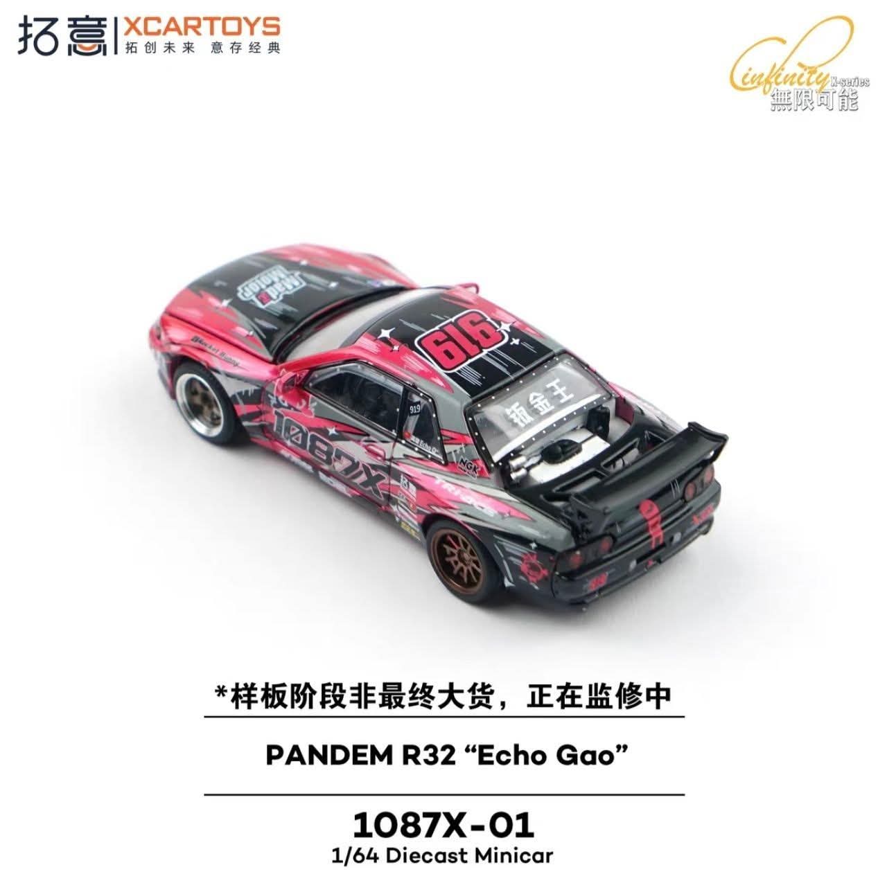 XCARTOYS 1:64 XCARTOYS Pandem R32 *Echo Gao* Pink/Black