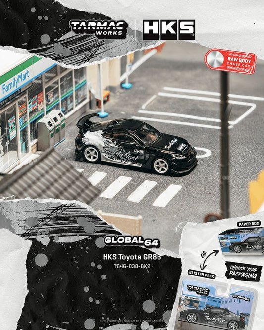 Tarmac Works 1:64 Toyota GR86 *HKS* Black