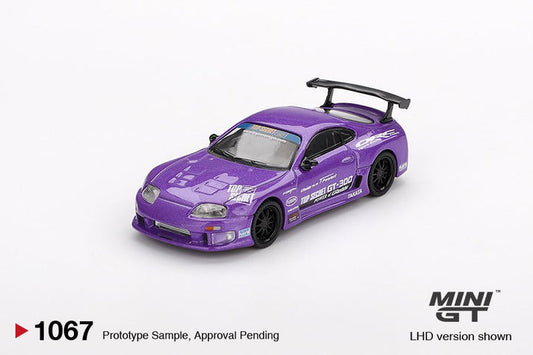 Mini GT 1:64 Toyota Supra (A80) Top Secret GT-300 Top Secret Purple (RHD) #1067
