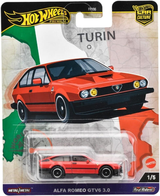 Hot Wheels 1:64 2024 Car Culture World Tour Alfa Romeo GTV6 3.0 Premium