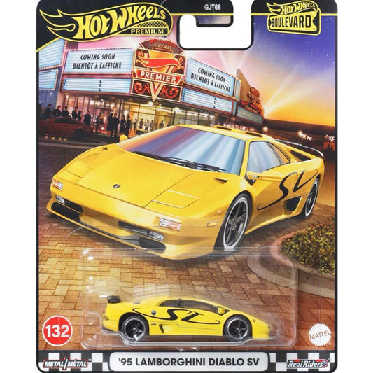 Hot Wheels 1:64 Premium Boulevard ‘95 Lamborghini Diablo SV #132