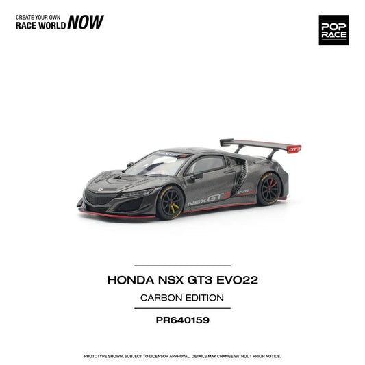 Pop Race Honda NSX GT3 EVO22 Carbon Edition 1:64