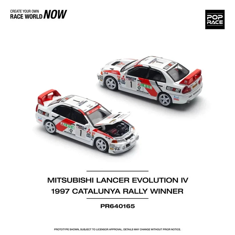 Pop Race Mitsubishi Lancer Evolution IV Catalunya '97 Winner 1:64