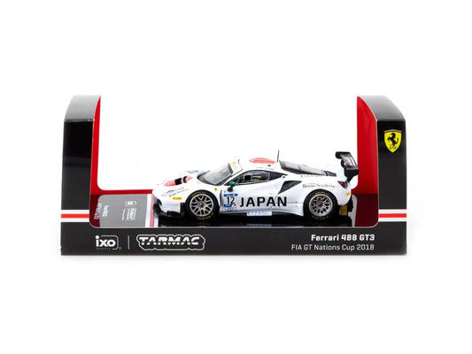 Tarmac Works Ferrari 488 GT3 FIA GT Nations Cup 2018 T. Kondo & K. Seto 1:64