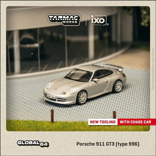 Tarmac Works Porsche 911 GT3 (type 996) Silver 1:64