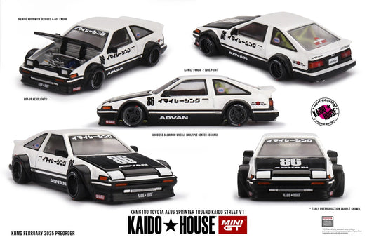 Kaido House x Mini GT 1:64 Toyota AE86 Sprinter Trueno Kaido Street V1 #180