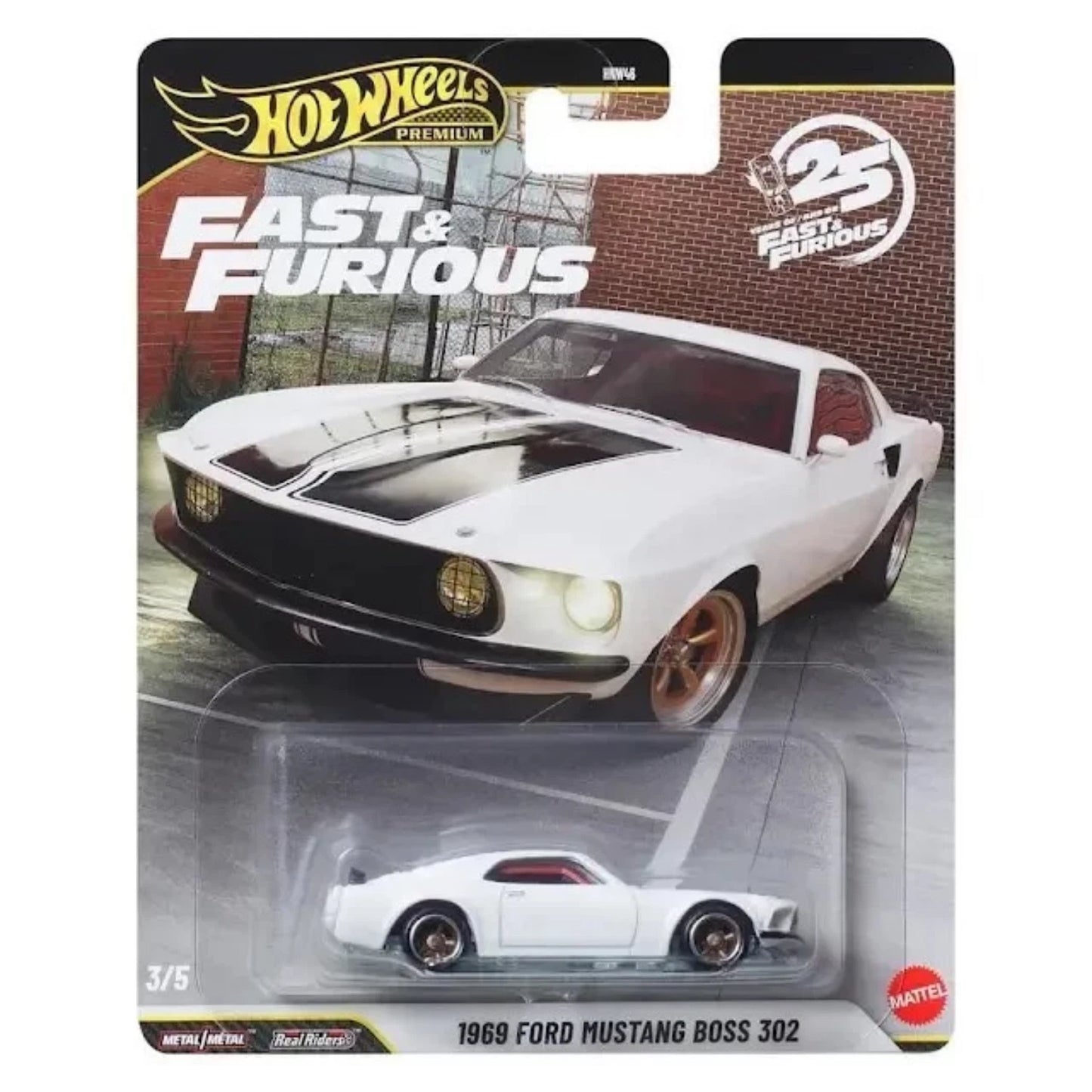 Hot Wheels 1:64 2026 Fast & Furious 25th Anniversary 1969 Ford Mustang Boss 302