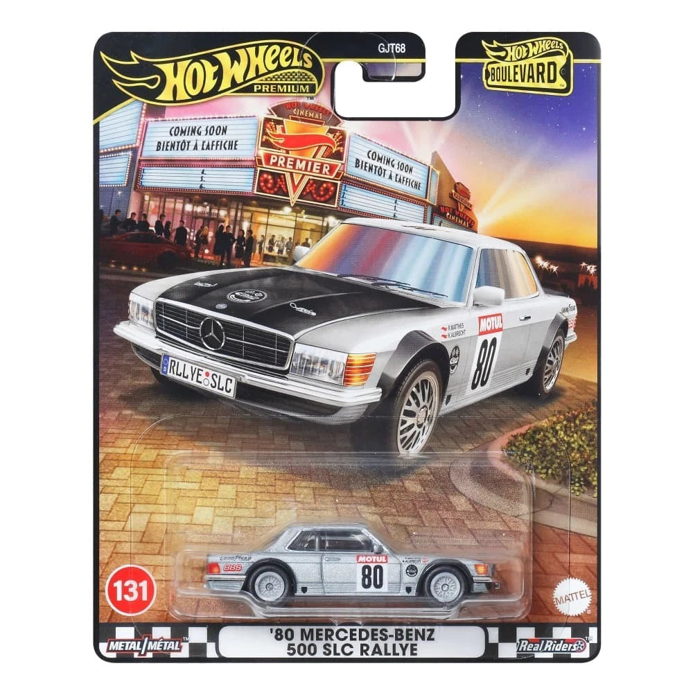 Hot Wheels 1:64 Premium Boulevard '80 Mercedes-Benz 500 SLC Rallye #131