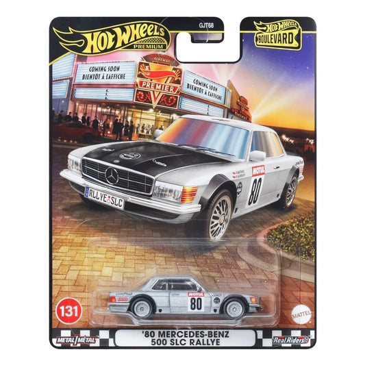 Hot Wheels 1:64 Premium Boulevard '80 Mercedes-Benz 500 SLC Rallye #131