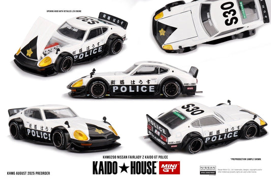 Kaido House x Mini GT 1:64 Nissan Fairlady Z Kaido GT Police #208