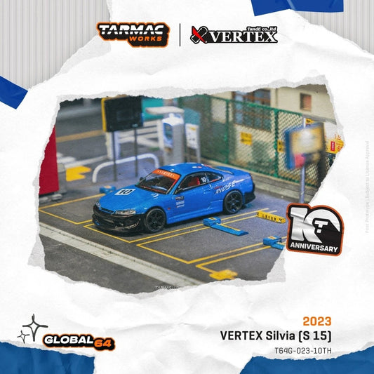 Tarmac Works 1:64 Vertex Silvia (S15) 10th Anniversary