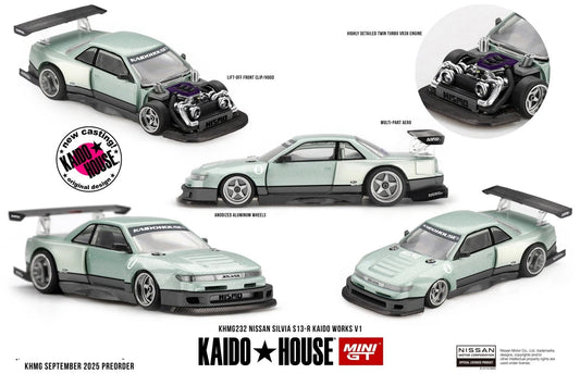Mini GT x Kaido House 1:64 Nissan Silvia S13-R KAIDO WORKS V1 #232