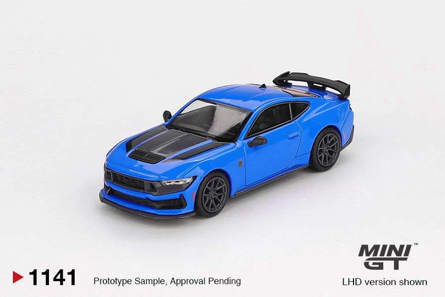 Mini GT 1:64 Ford Mustang Dark Horse 2024 Grabber Blue RHD #1141