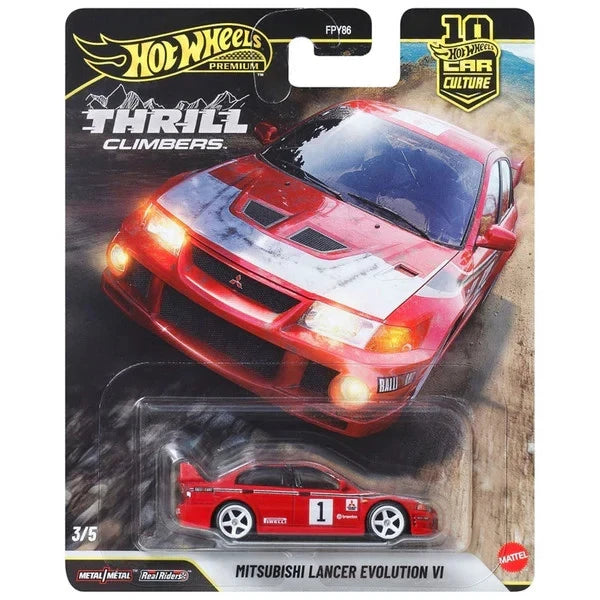 Hot Wheels 2026 1:64 Thrill Climbers Mitsubishi Lancer Evolution VI 3/5