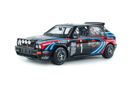 Solido 1:18 Lancia Delta HF Integrale Tribute To Biason Black Sacco Rallye Monte