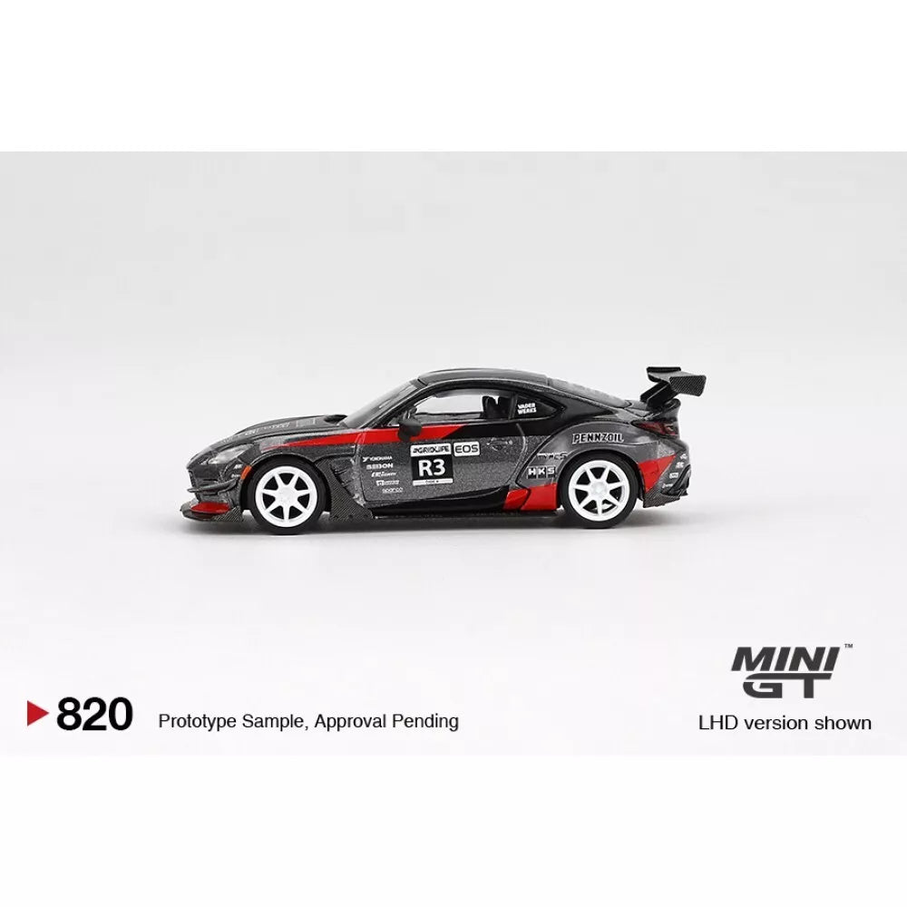 Mini GT 1:64 Toyota GR86 Larry Chens HKS Turbo charged #820 Blister Packaging