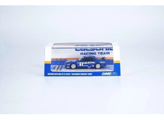 Inno64 1991 Nissan Skyline GTR R32 #1 *Calsonic* JTC, blue 1:64