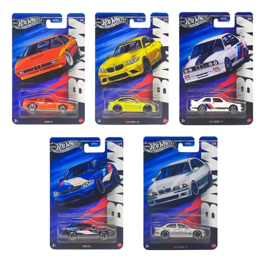 Hot Wheels 1:64 Silver Series BMW Set of 5