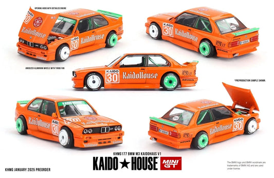 Kaido House x Mini GT 1:64 BMW M3 KAIDOHAUS V1 Orange
