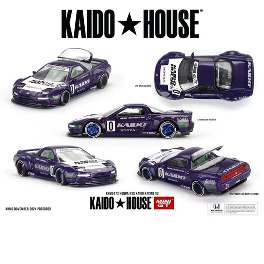 Kaido House x Mini GT Honda NSX Kaido Racing V2 Purple KHMG173 1:64