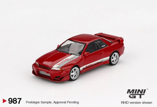 Mini GT Nissan Skyline GT-R (R32) Veilside Combat C-1 Gem Red RHD 1:64