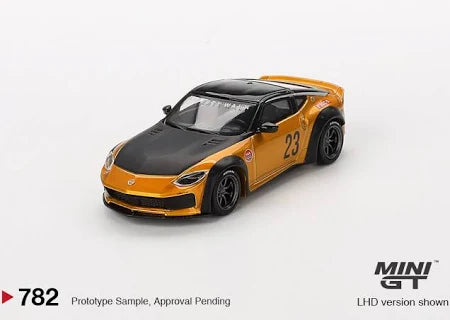 Mini GT 1:64 Nissan Z LB Nation Works LB GOLD (RHD) BLISTER PACKAGING